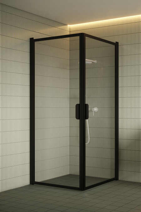 Shower enclosure with hinged doors Bläk 757 New York