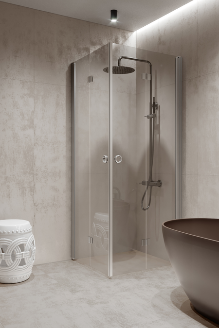 Shower enclosure with folding doors Forma 376