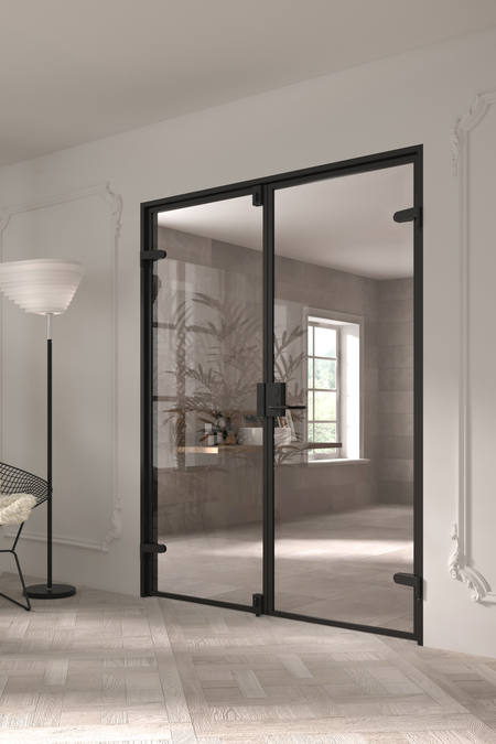Glass doors with leverbolts Inne M06 New York