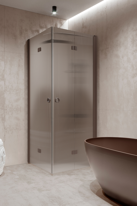 Shower enclosure with folding doors Forma 376