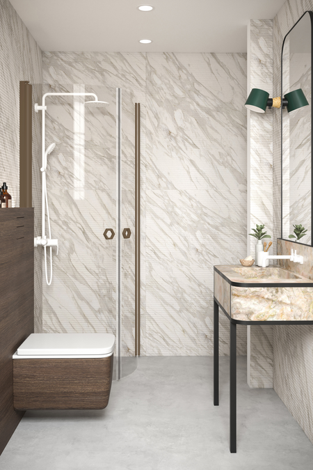 Showercorner curved double doors Forma 386