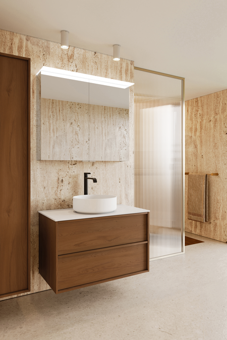 Cabinet with round countertop basin Casa H08