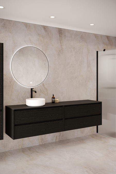 Tupla-allaskaluste pyöreällä malja-altaalla Classic K04