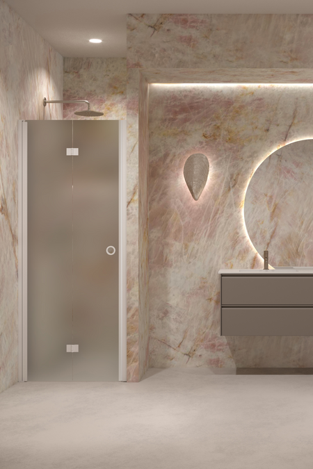 Vikbar duschdörr med magnetlåsning Forma 383