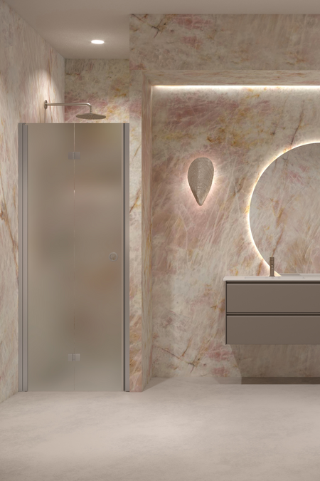 Vikbar duschdörr med magnetlåsning Forma 383