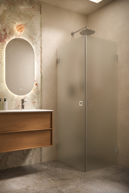 Shower enclosure with hinged doors Vetro 543 (512x512)