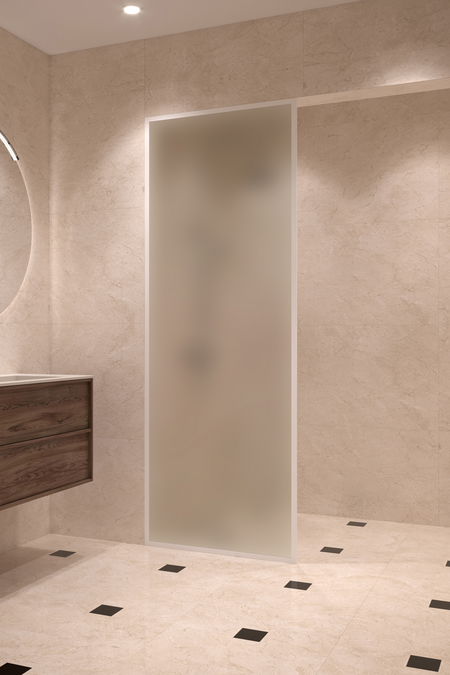 Fully framed fixed shower screen Vetro 501