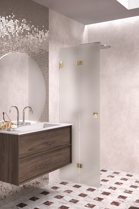 Folding shower screen Vetro 513