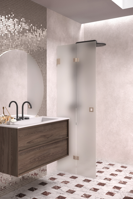 Folding shower screen Vetro 513