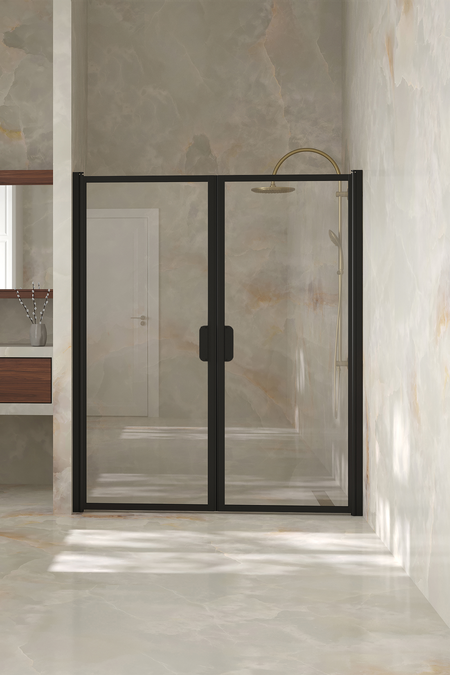 Alcove fitting with a hinged double door Bläk 742 New York